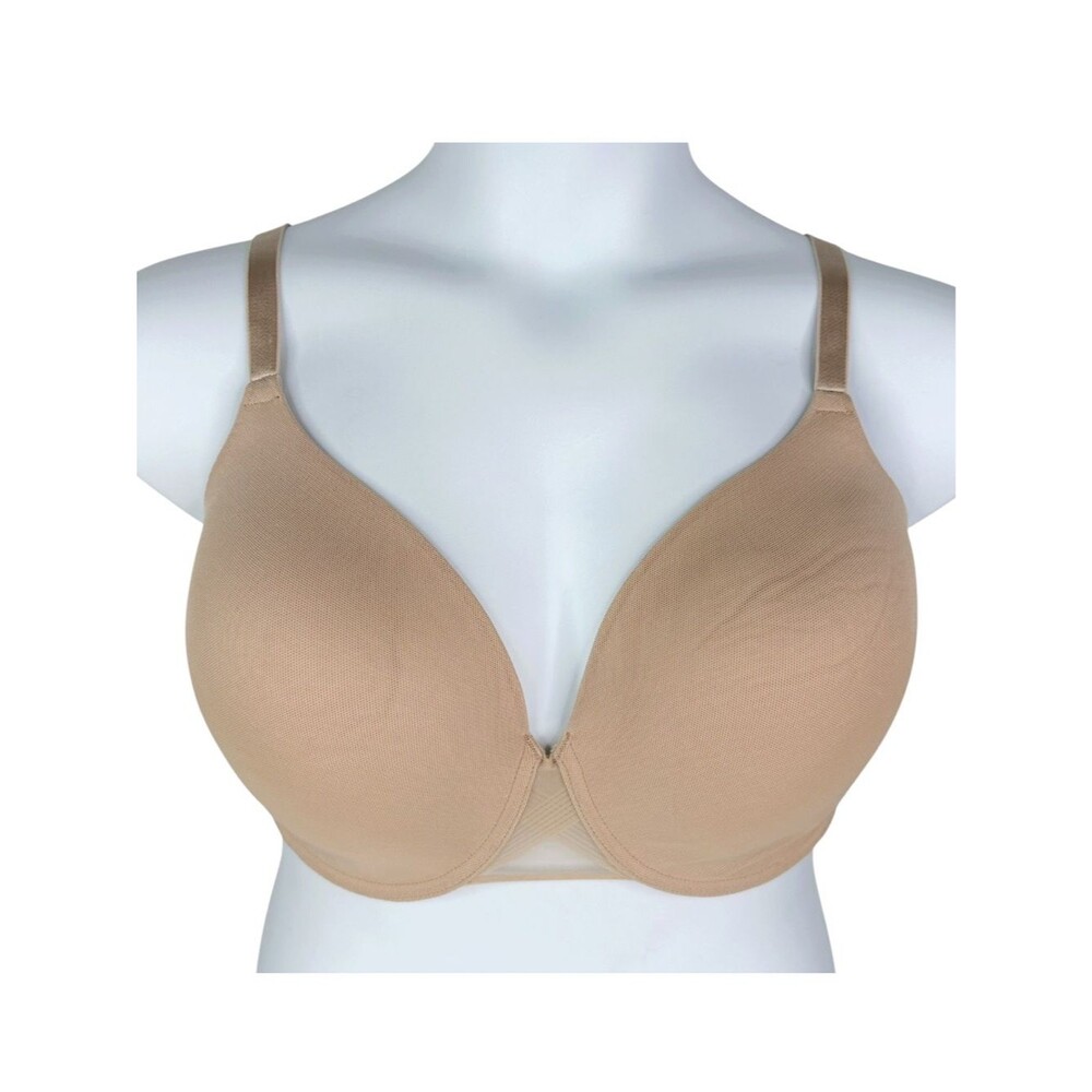 Chantelle C Smooth Full Coverage T-Shirt Bra sz 38H * Beige Tan Neutral Nude Bra